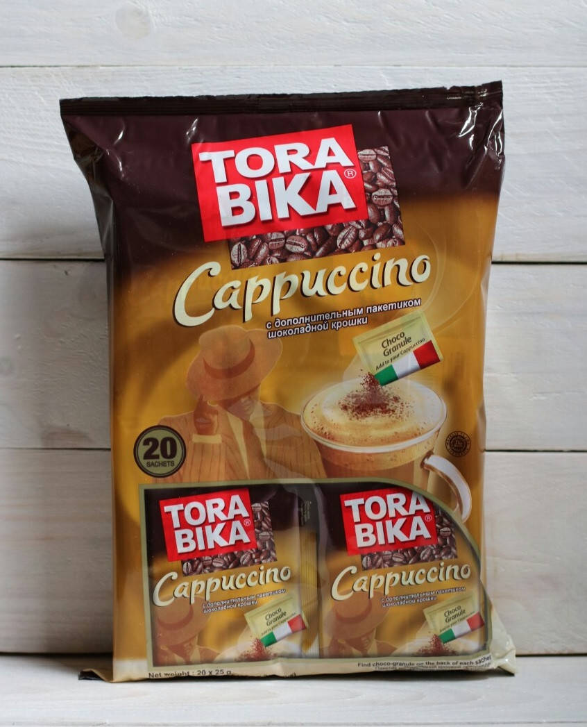 

Капучино Tora Bika Cappuccino с шоколадной крошкой 20 пакетов саше 25 гр