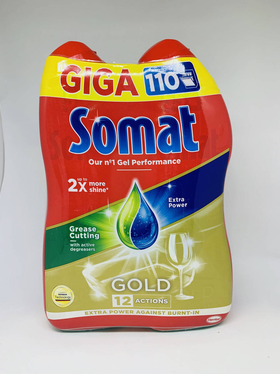 

Гель для мытья в посудомоечной машине Somat Gold Анти-Жир 110 стирок (спайка)