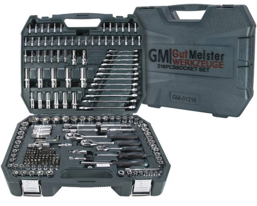 

Набор инструментов Gut Meister GM-01216 216 предметов
