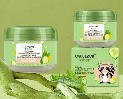 

Маска кислородная Sersanlove Сucumber Bubble Mask с экстрактом огурца, 100 мл