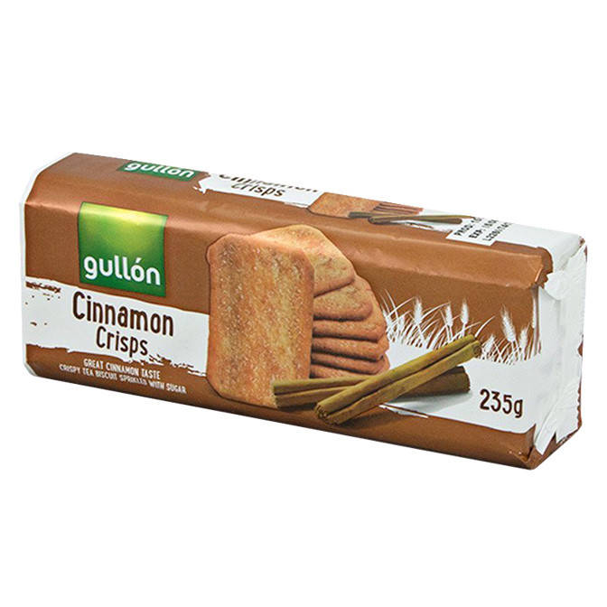 

Печенье Gullon Cinnamon crisps с корицей 235гр, (15шт/ящ)