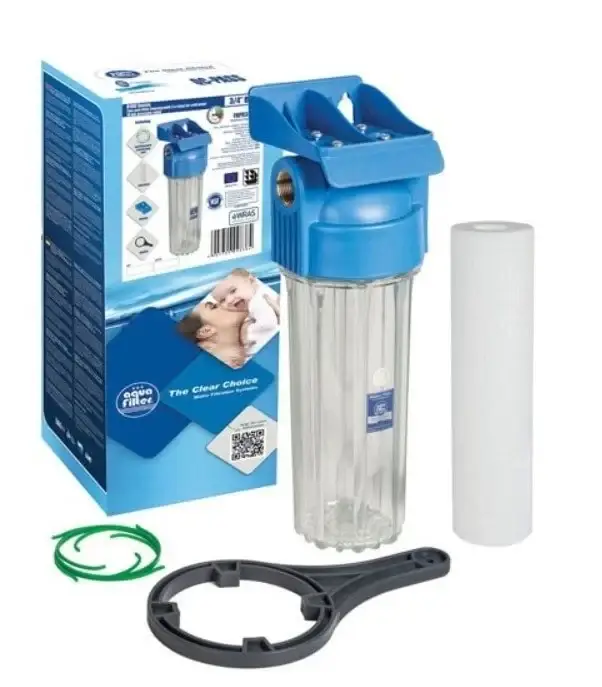

Фильтр-колба Aquafilter FHPR12-HP1 1/2, полипропиленовый картридж. Проточный фильтр