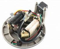 

Статор генератора на мопед Delta 2 катушки старый вид