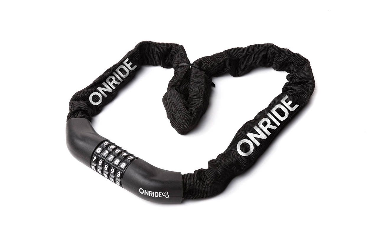 

Замок для велосипеда ONRIDE Tie Code 10 ланцюговий 4*1000мм