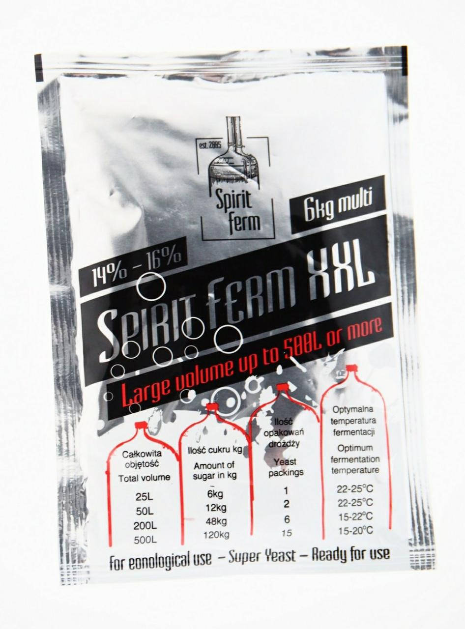 

Сухие дрожжи Spirit Ferm XXL 6 кг