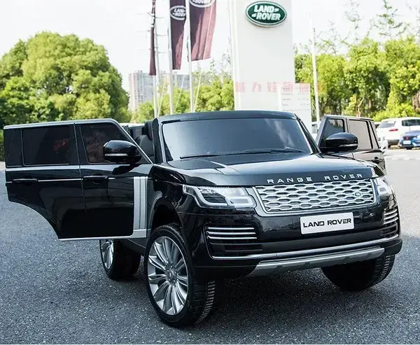 

Детский электромобиль двухместный джип Range Rover + монитор, Черный