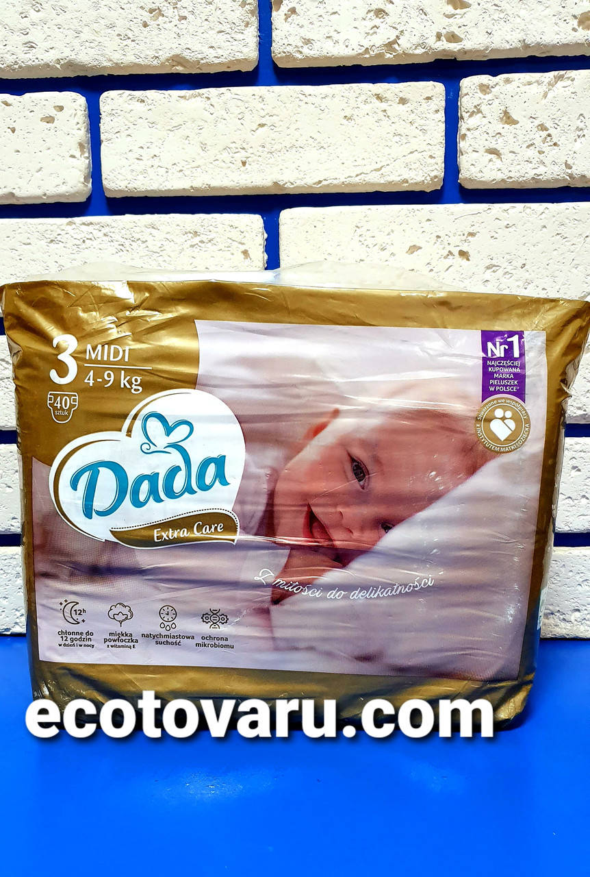 

Подгузники Dada Extra Care 3 MIDI (4-9 кг) 40шт