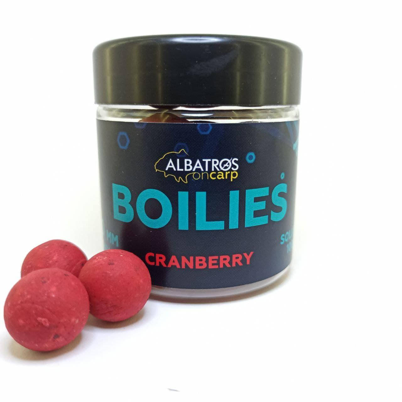 

Бойлы насадочные растворимые Cranberry (КЛЮКВА) 20 мм "Albatros"