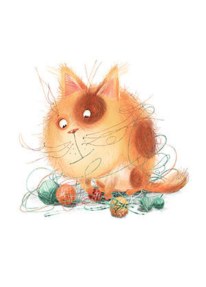 

Открытка "Пушистый помощник"