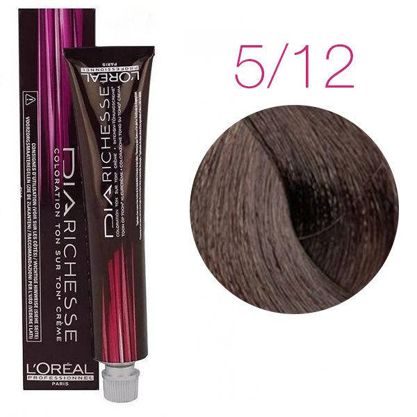 

Краска для волос LOreal Professionnel Dia Richesse 5.12 шоколадная шелковица, 50 мл