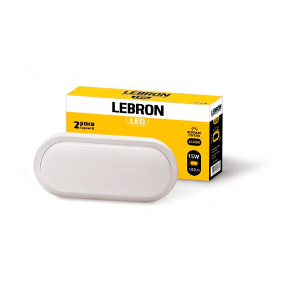 

Светильник для ЖКХ Lebron L-WLO 12-32-40 LED 15W IP54 овальный белый