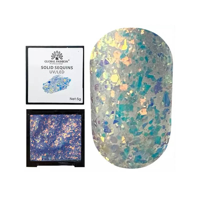 

Global Fashion Solid Sequins Color Gel № 10 - декоративный гель для дизайна, 5 г