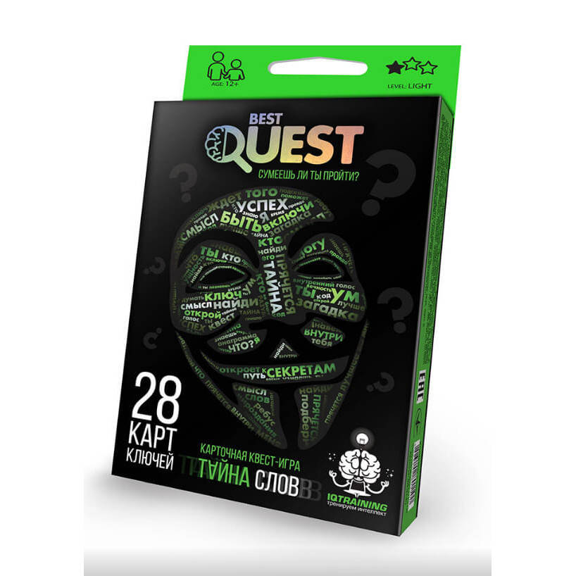 

Карточная квест-игра Danko Toys Best Quest. Тайна слов (BQ-01-01)