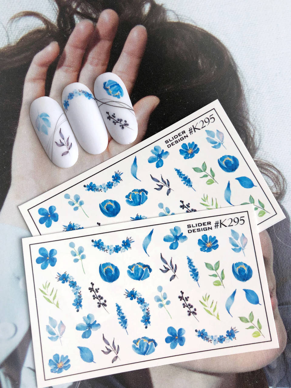 

Слайдер-дизайн SLIDIZ водная наклейка для ногтей Цветы