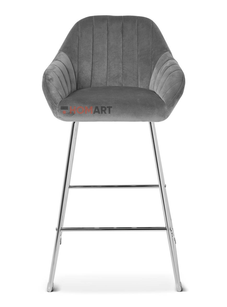 

Стул барный Homart 919VS велюр серый (9394)