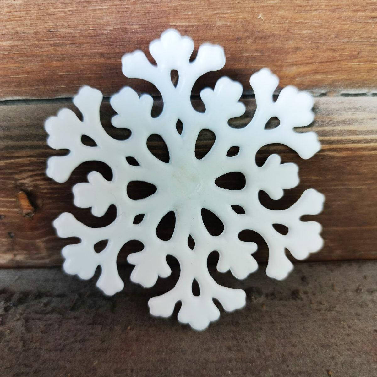 

Подвеска пластиковая Снежинка |заготовка для декора | под покраску | для декупажа