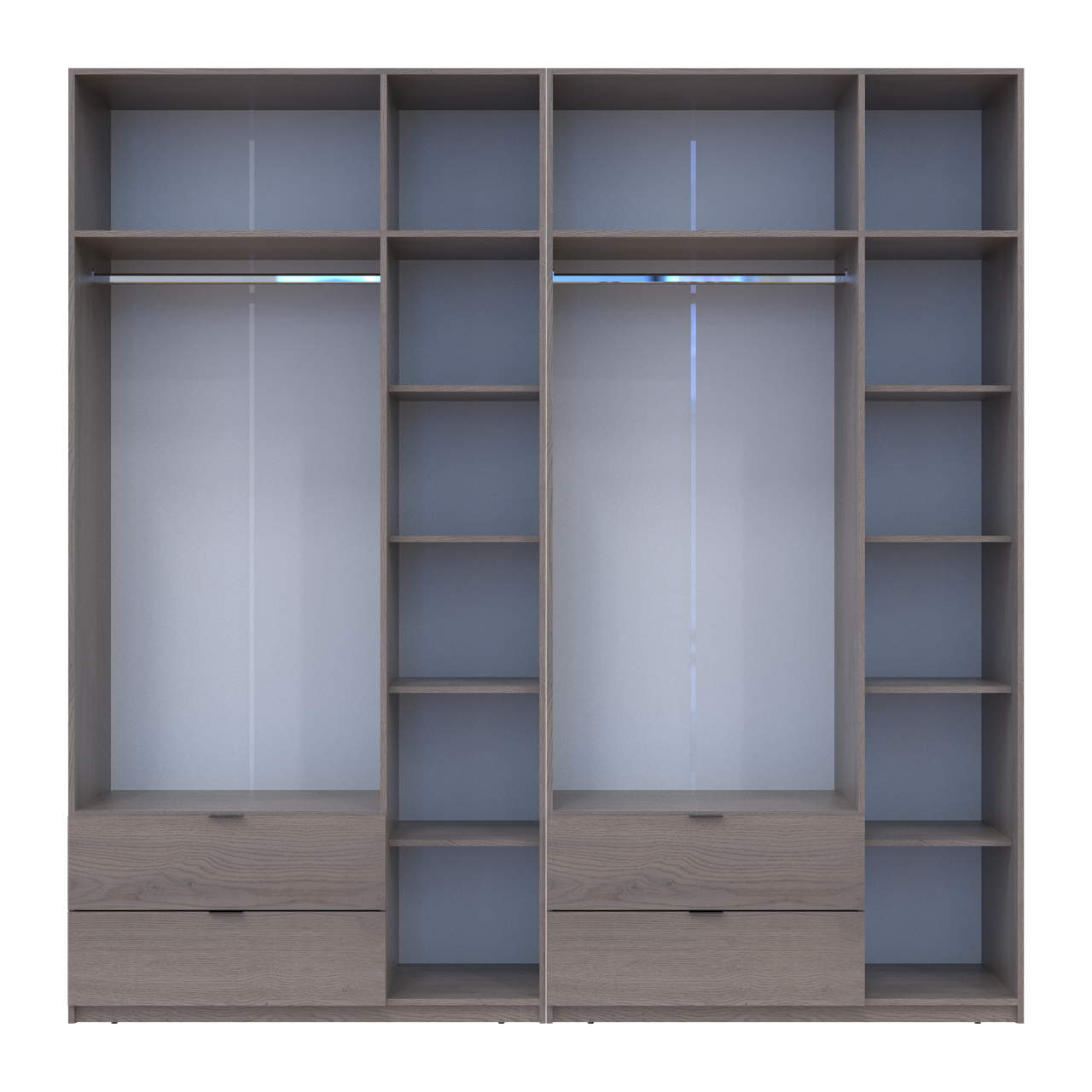 Шафа для одягу Doros Лукас Канноло/Канноло 3+3 ДСП 240х50х240 (42005241) 6