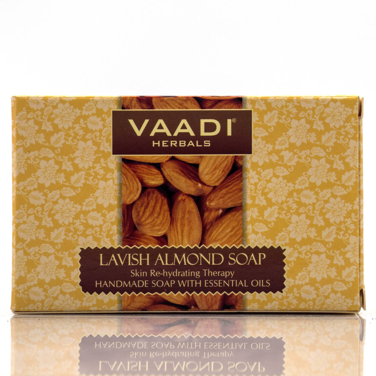 

Мыло Миндаль Lavish Almond Soap Skin Re-hydrating Therapy, Vaadi Herbals 75г