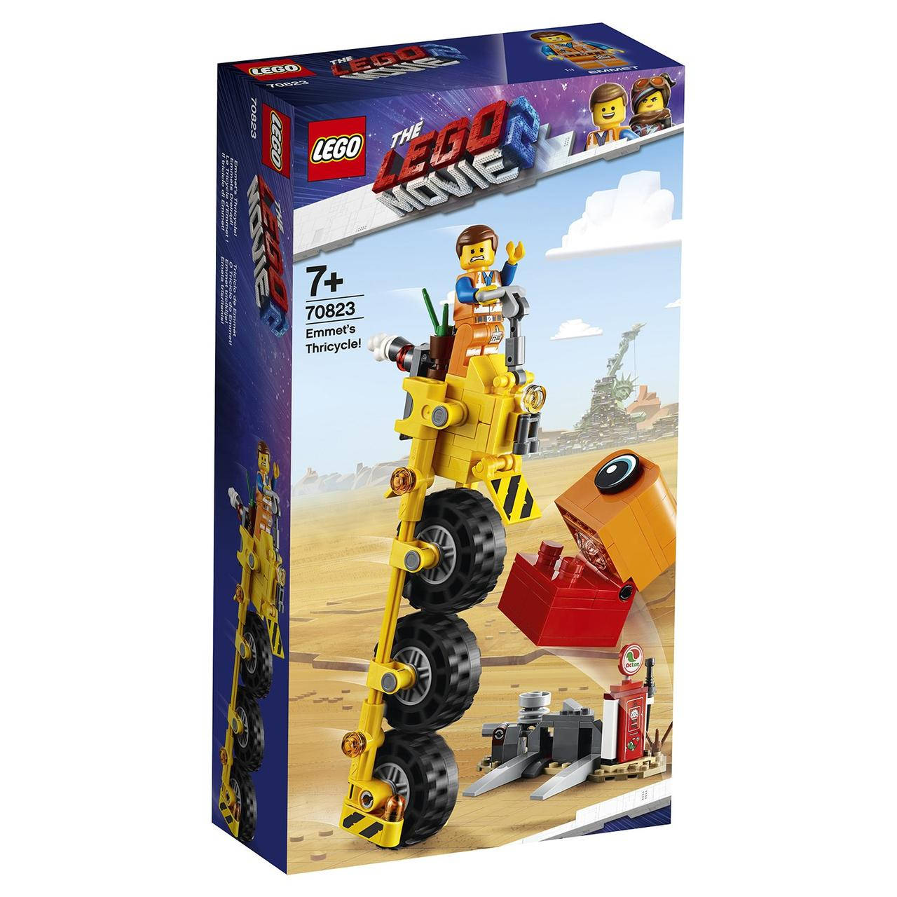 

LEGO ЛЕГО Movie 2 Трехколёсный велосипед Эммета 70823 (+подарок)