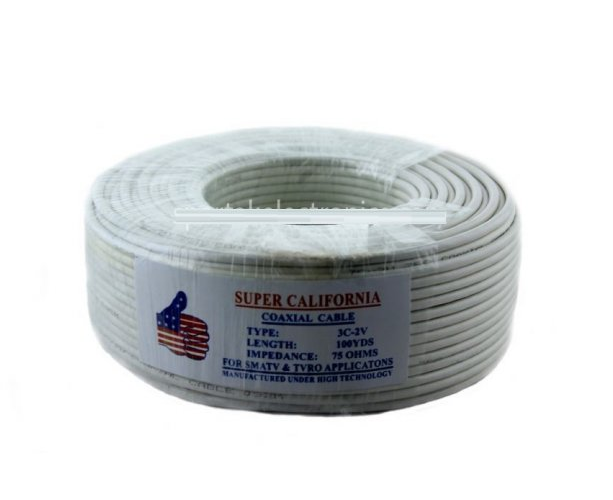 

Кабель антенный 3C2V 100м white