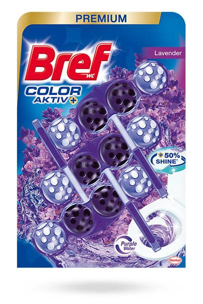 

Туалетный блок Bref Цветная вода с ароматом лаванды 3*50г