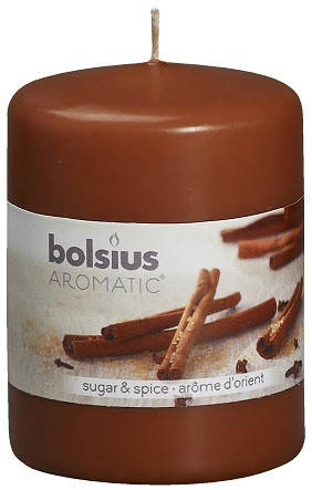 

Свеча ароматическая корица Bolsius 6х8 см 60/80-65, Коричневый