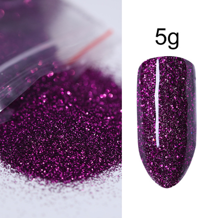 

ГЛИТТЕР (ПЕСОК) ДЛЯ ДЕКОРА НОГТЕЙ (ТЕМНО-ФИОЛЕТОВЫЙ)
