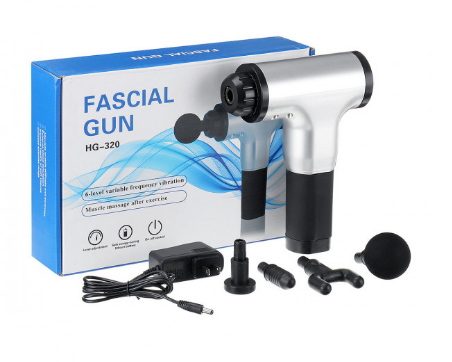 

Портативный ручной мышечный массажер для тела Fascial Gun HG-320