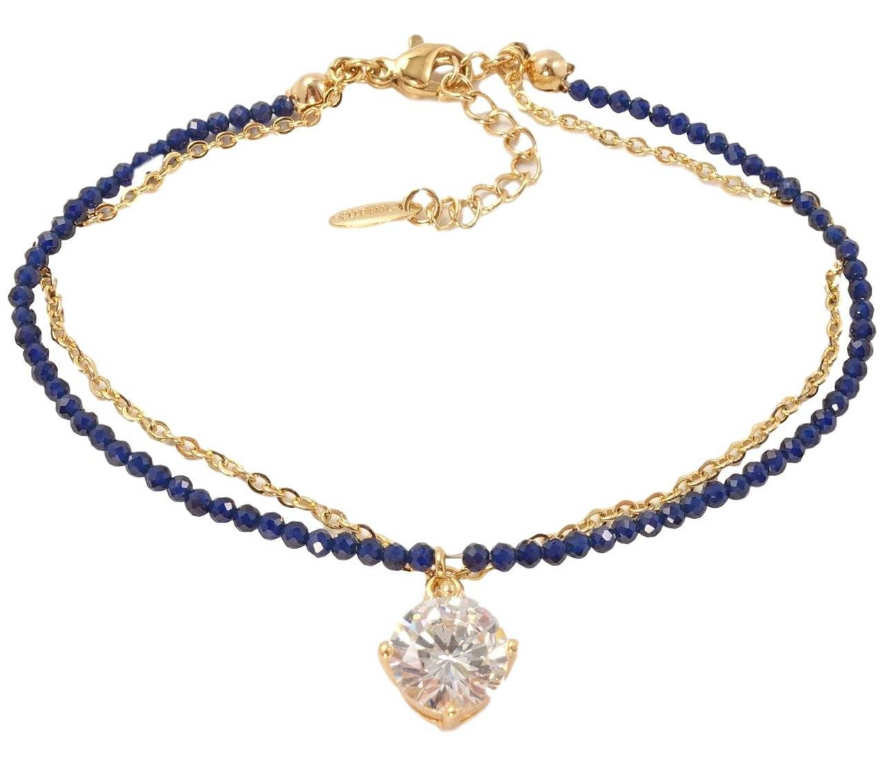 

Браслет Xuping Позолота 18K "Эльза" длина с доп.цепочкой 18-21см