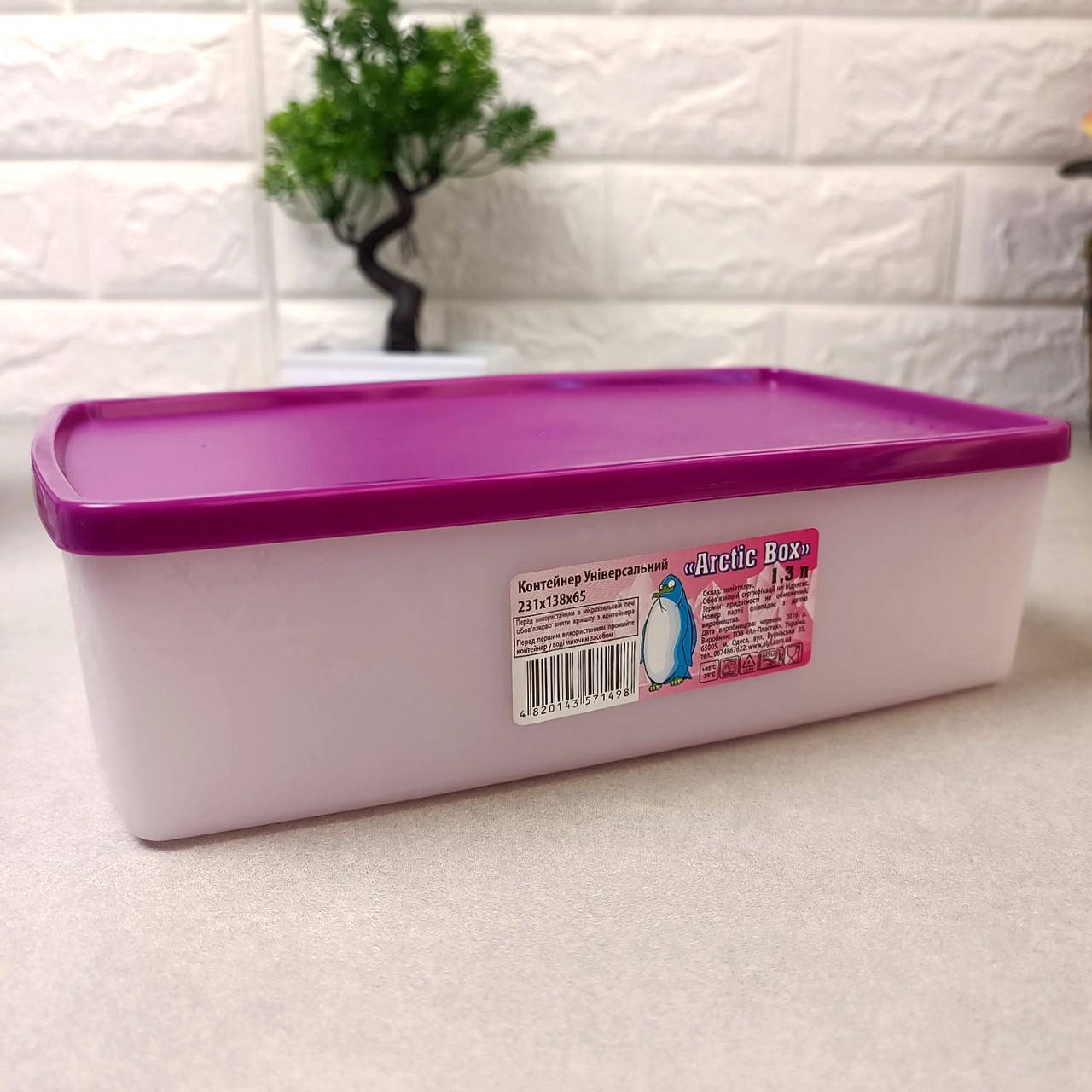 

Контейнер в морозильную камеру 1.3л, Арктик Ал-пластик, Прозрачный