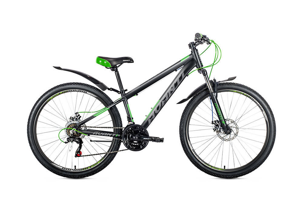 

Велосипед горный алюминиевый 26 Avanti Premier 17" черно-зеленый, Зелёный
