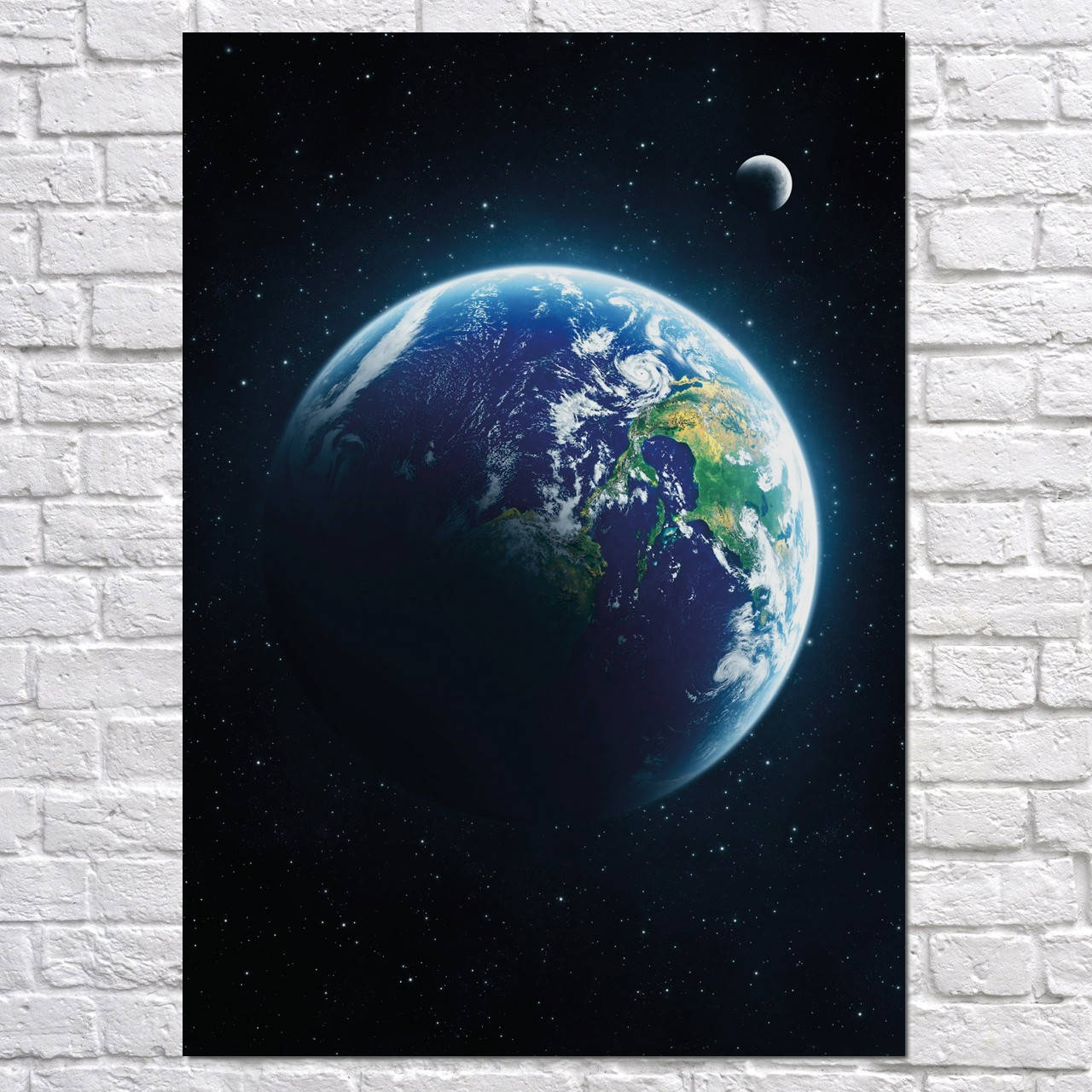 

Плакат "Земля и Луна из космоса, Earth, Moon" (артикул 1794) 42, Полуглянец, 30