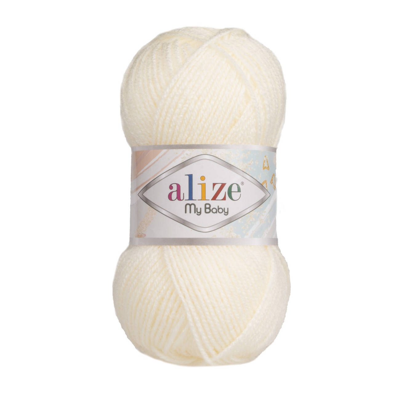 

Пряжа Alize My Baby 62 молочный (Ализе Май Беби)