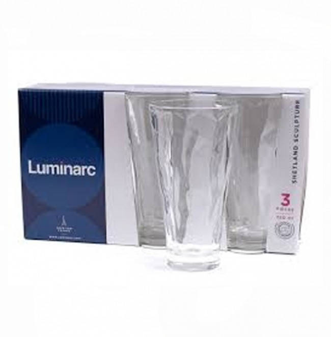 

Набор высоких стаканов высоких Шетланд Скульптура 350мл 3шт Luminarc (P2766)