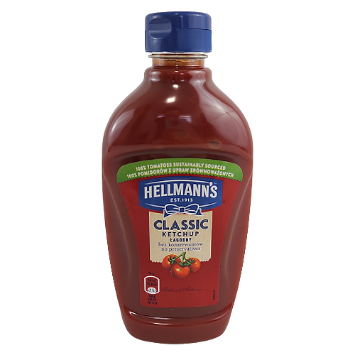

Кетчуп Хеллманс лагідний Hellmann's lagodny 485g 12шт/ящ (Код : 00-00003721)