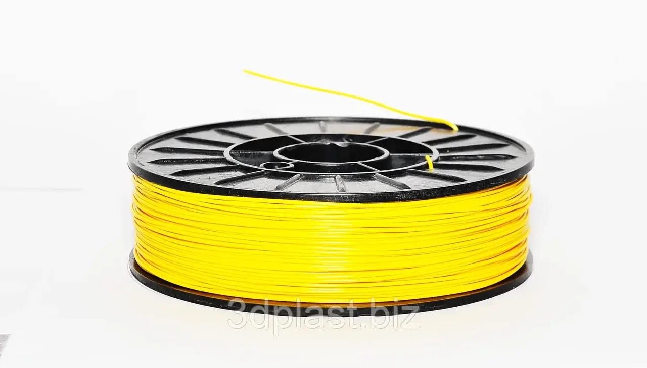 

PLA (ПЛА) пластик 3Dplast филамент для 3D принтера 1.75 мм 0.85, желтый