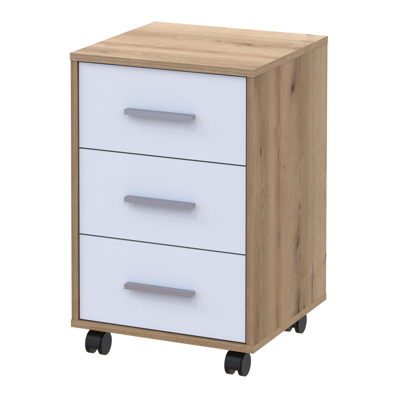 Тумба Doros Т3 Дуб Евок/Білий ДСП 43х42х66.4 (41901068) 2