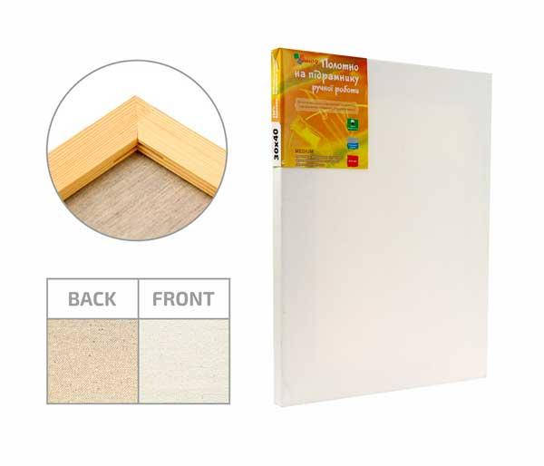 

Холст на подрамнике Rosa Studio Эконом (БН) хлопок, акрил, мелкое зерно_30*40см, Белый