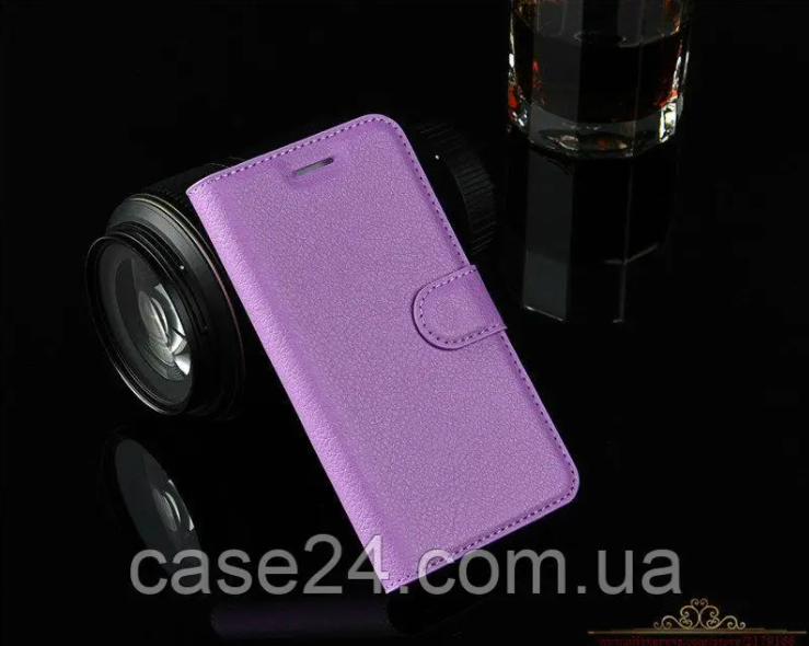 

Кожаный чехол книжка Lichee для OPPO A16 (на оппо а16) (9 цветов) фиолетовый