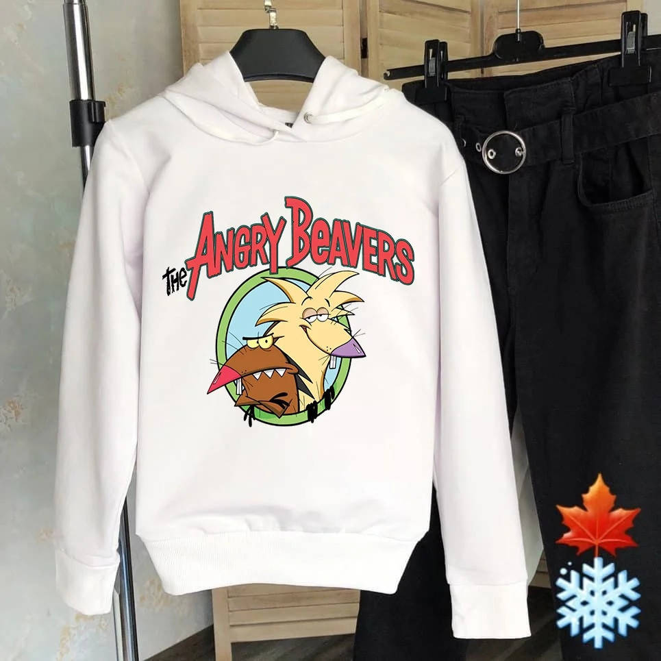 

Модная женская толстовка с принтом "Злюки бобры" 46