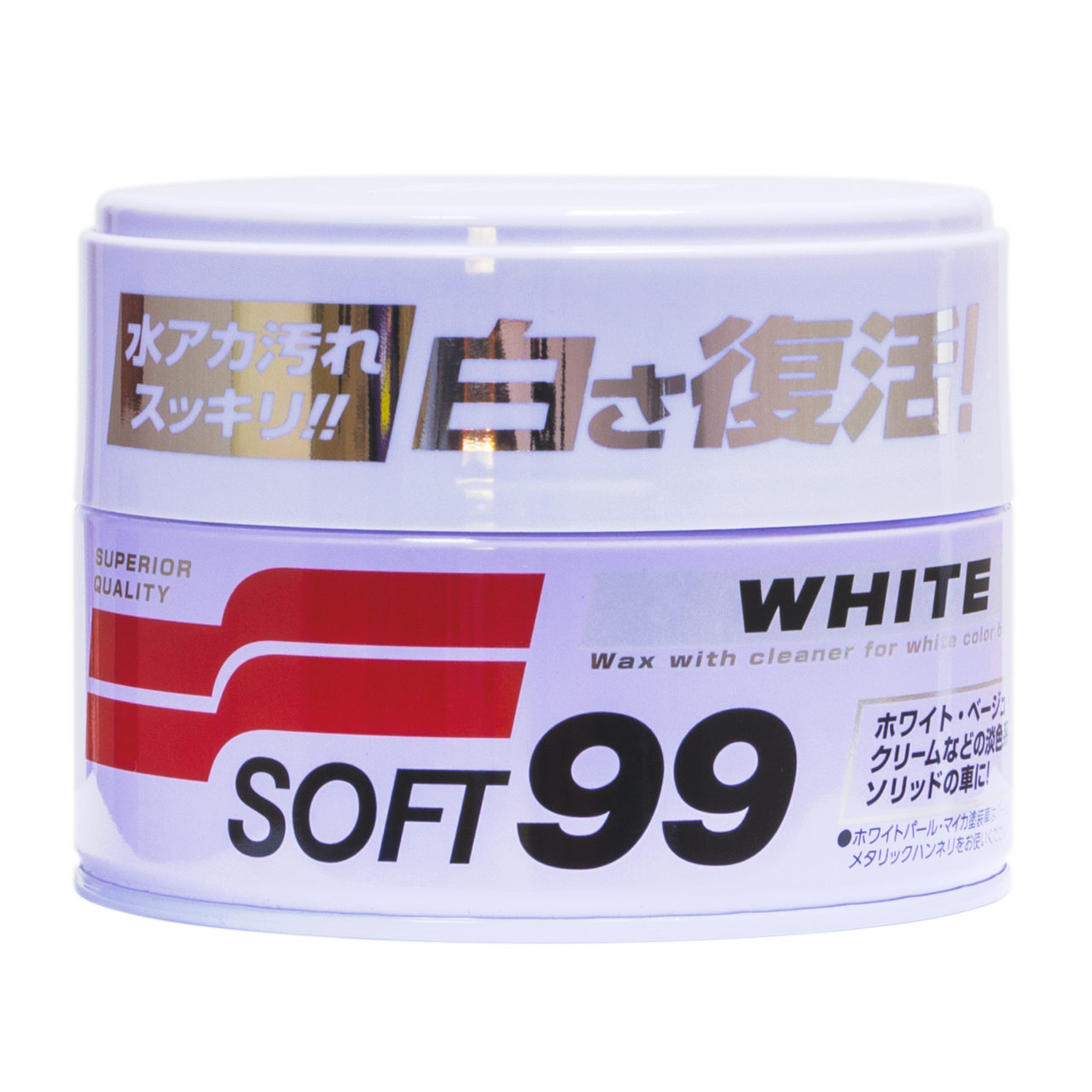 

Полироль универсальная для белых автомобилей SOFT99 White Super Wax 350г 196238
