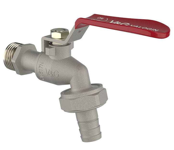 

Кран для полива 1/2" V&G Optima красная ручка 24шт.