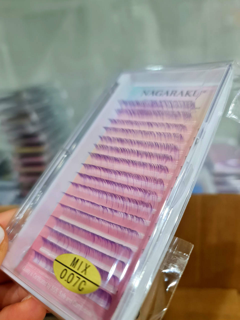 

Ресницы Nagaraku NEON - ombre РОЗОВЫЙ, 0.07С