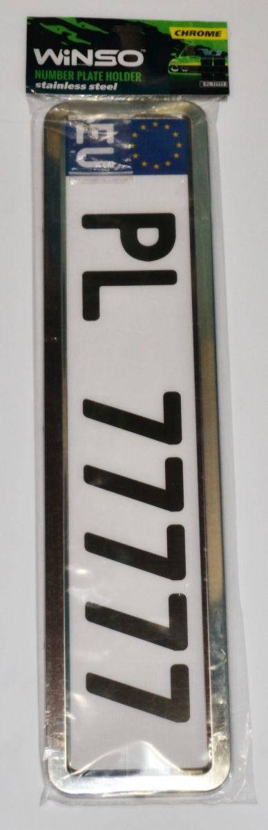 

Авторамка нержавейка хромированная Winso 142000