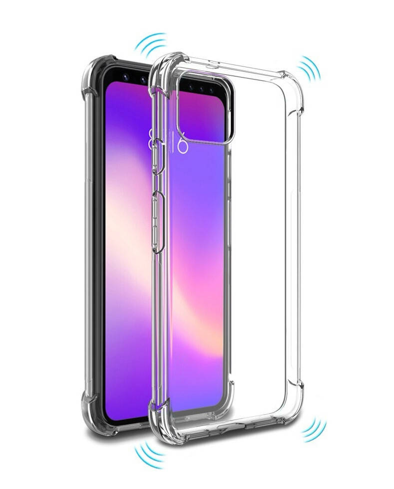 

Силиконовый прозрачный чехол для Google Pixel 4 XL усиленные углы