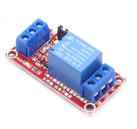 

Модуль реле 1-канальный 5V с переключателем H/L для Arduino