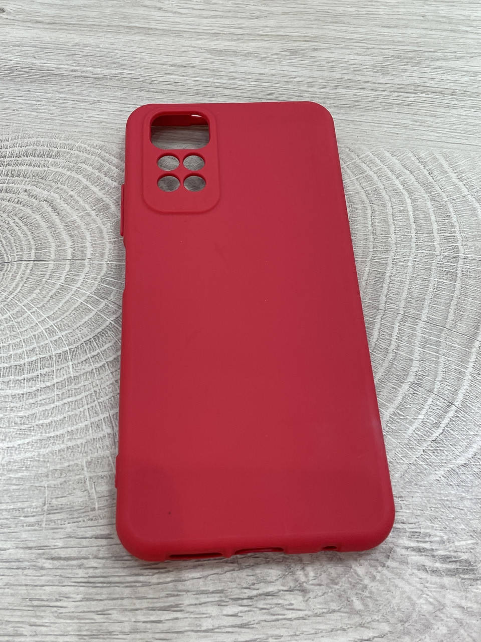 

Чехол на Xiaomi Redmi Note 11 Silicone Case противоударный красный