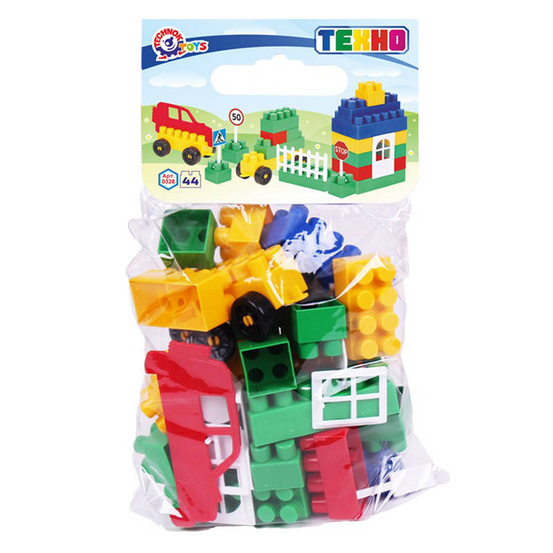 

Конструктор "Техно 0" №0 0328 , 44 дет, Технок, Разные цвета