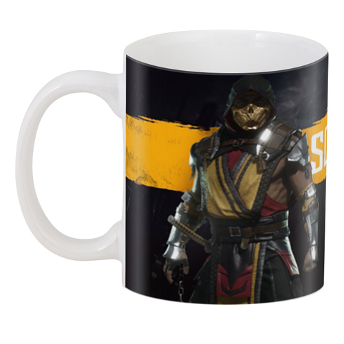 

Кружка GeekLand Mortal Kombat Мортал Комбат скорпион MK.02.37, Белый