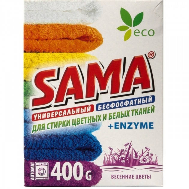 

Прал. порошок 400г автомат "Sama" Весняні квіти(20)